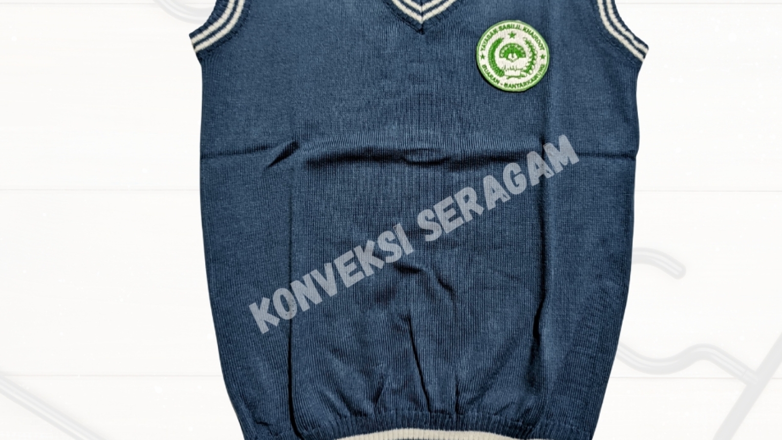 vest rajut custom